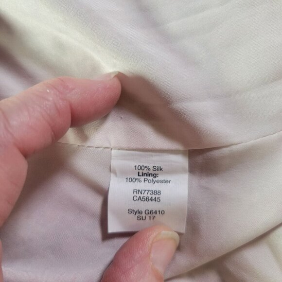 Madewell S Pink & Red Paisley Lightweight Off-Shoulder Silk Mini Dress Size S - Picture 6 of 10